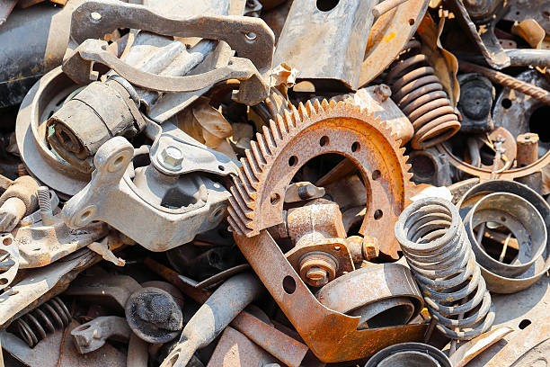 mechanical scrap metal wait for recycle